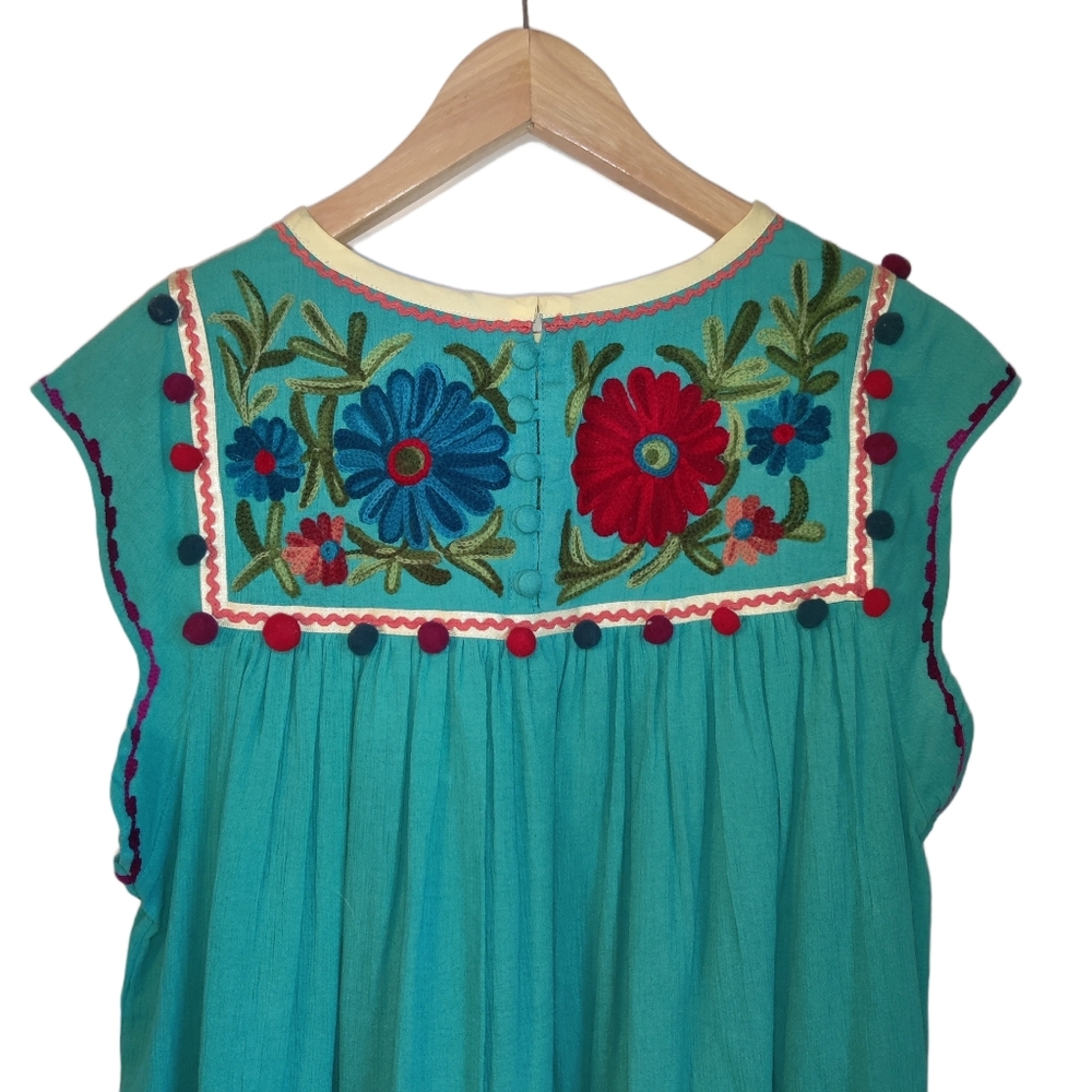 NWT Double D Ranch Embroidered Floral Western Top - Picture 4 of 16